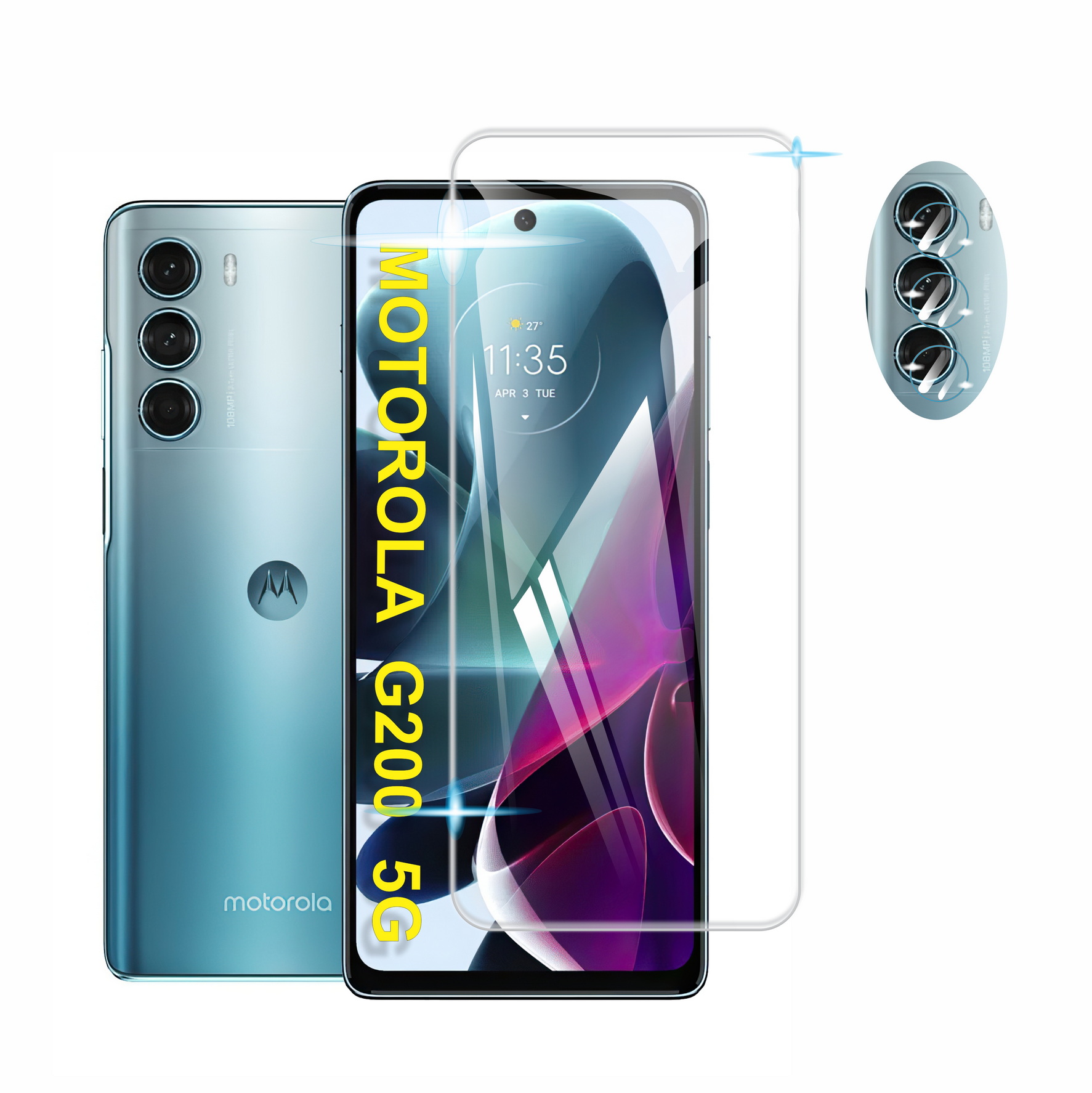 Cristal Templado 9d Para Motorola Varios Modelo+ Mica Camara