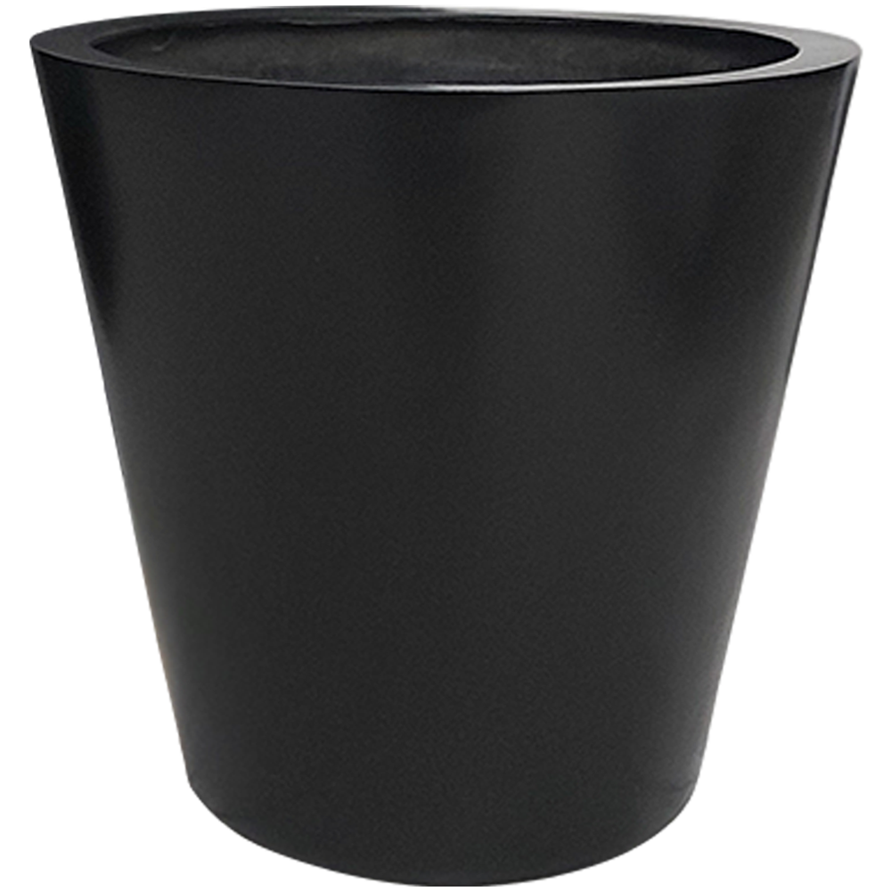 Maceta de fibra de vidrio modelo Glass Chico chocolate*