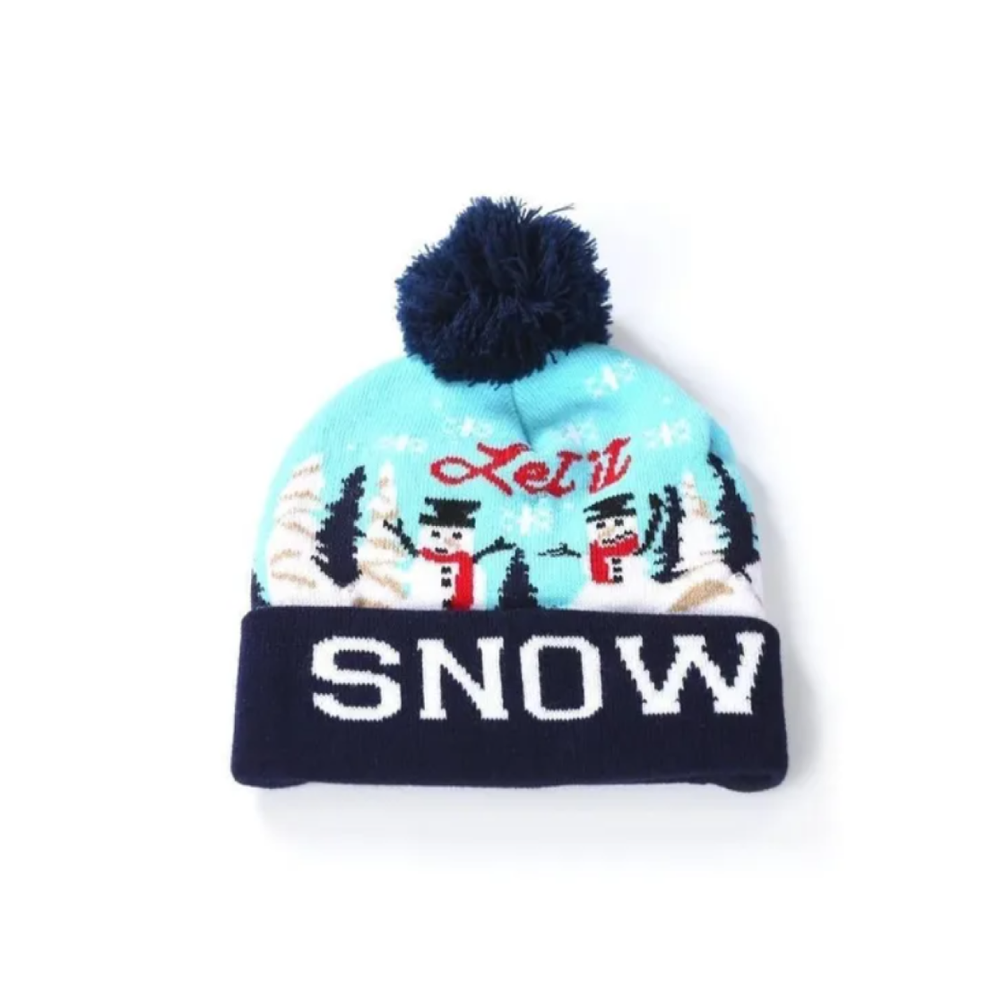 Gorro navideño con Luces led novedoso