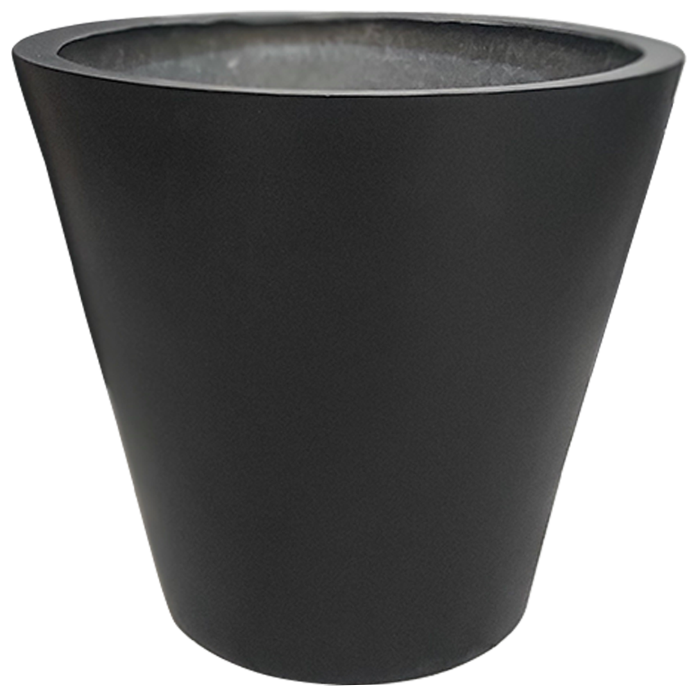 Maceta de fibra de vidrio modelo Glass Mediano chocolate*