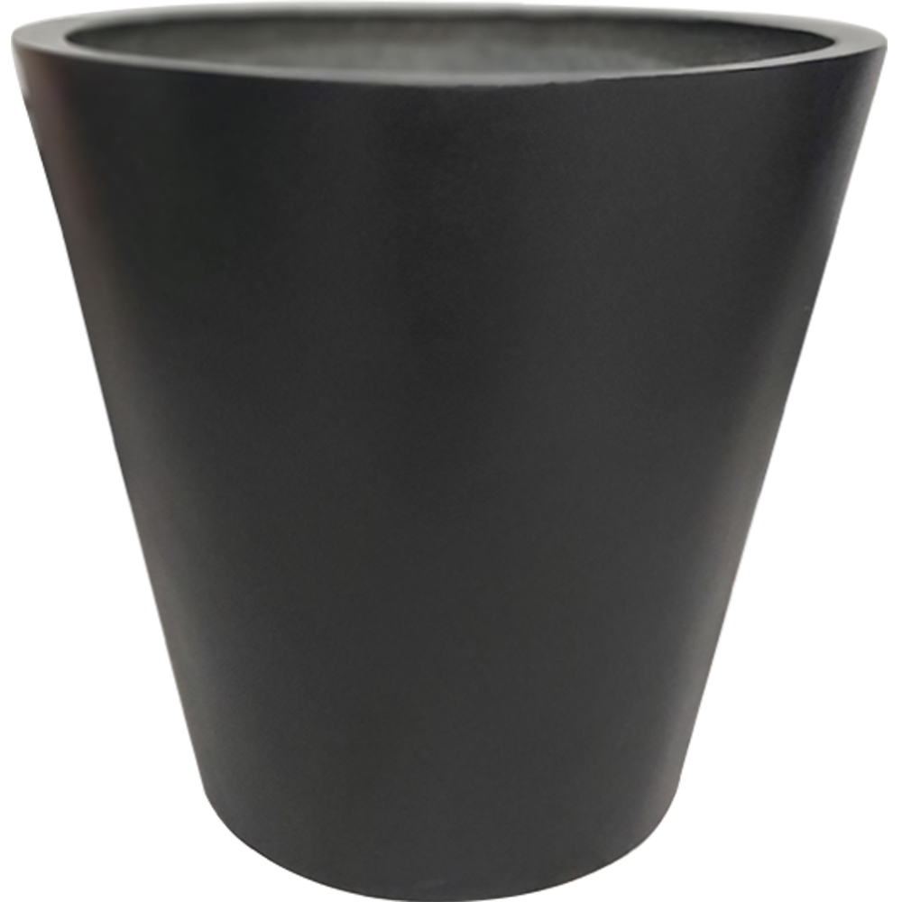 Maceta de fibra de vidrio modelo Glass Grande chocolate*