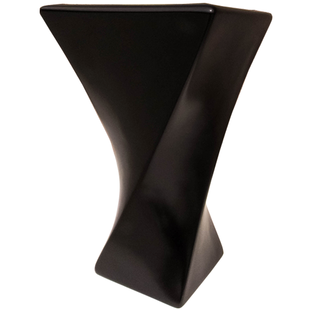 Maceta de fibra de vidrio modelo Francés Espiral Grande  chocolate*