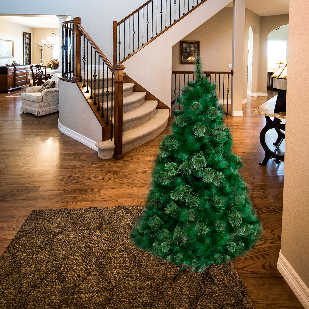 Árbol Navideño Verde Cepillo Combinado 180 Cm Altura