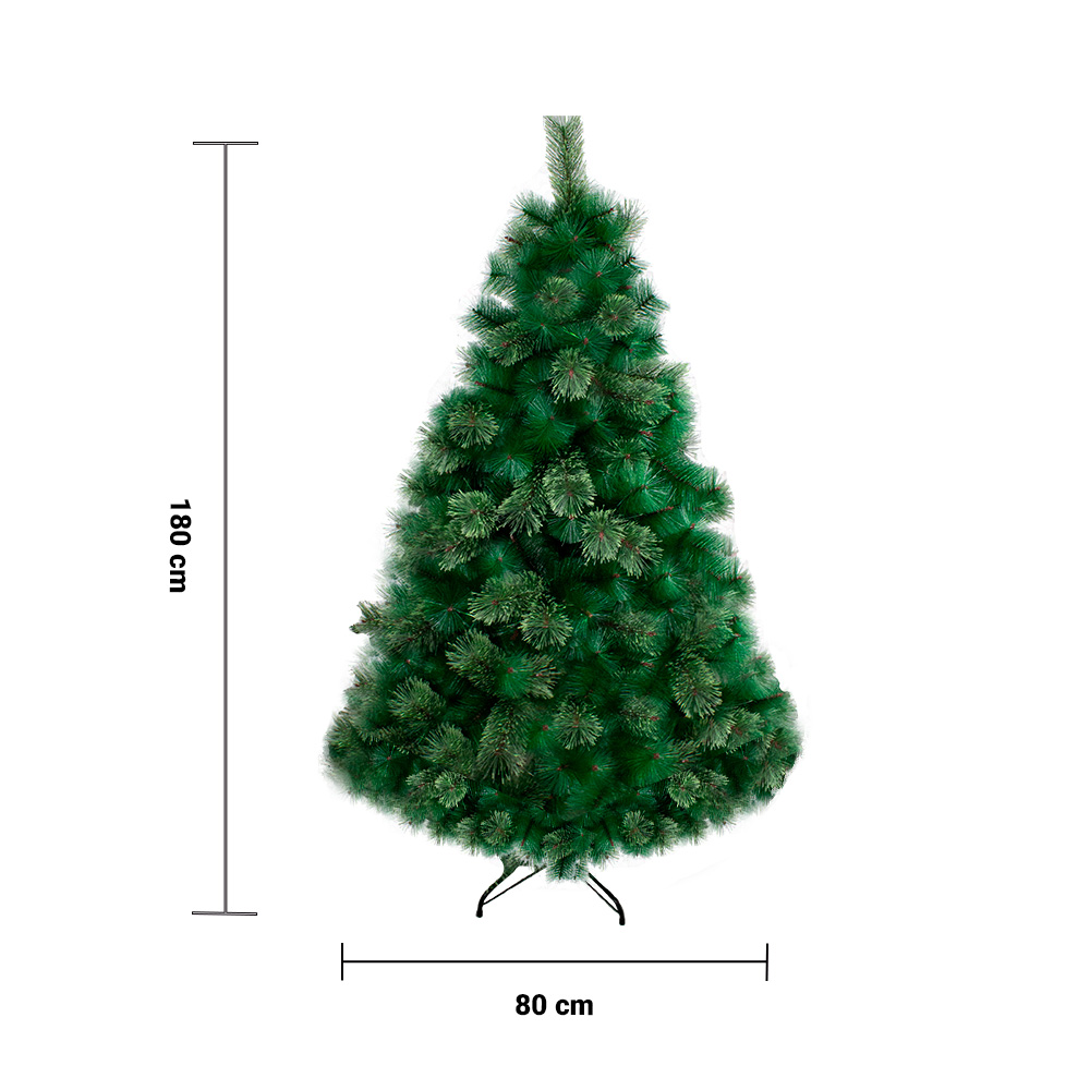 Árbol Navideño Verde Cepillo Combinado 180 Cm Altura