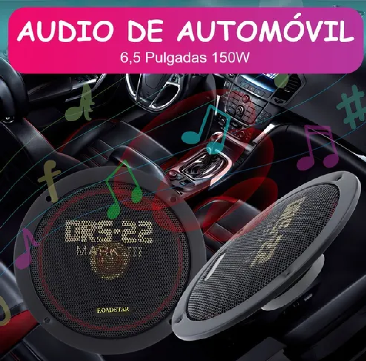 Par De Bocinas Para Carros Audio 6.5 150w