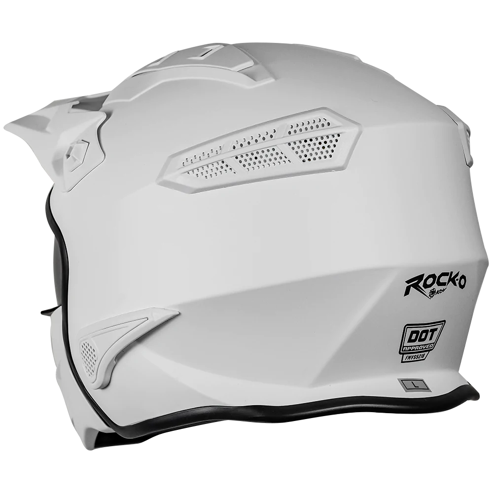 CASCO KOV ROCK-O BLANCO MODULAR PARA MOTO CERTIFICADO DOT 