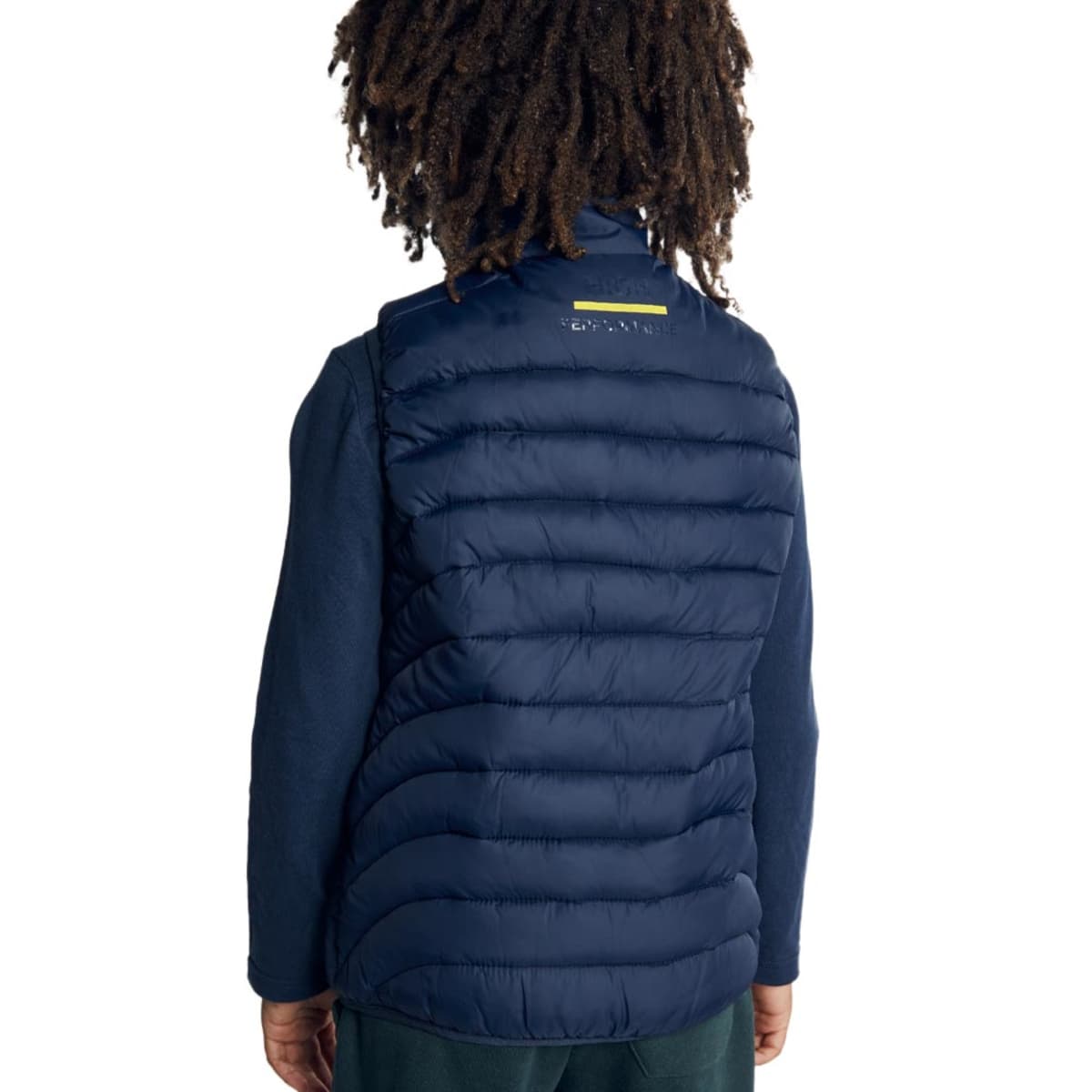 Chaleco para niño repelente al agua, color azul marino, con cuello alto, marca Next & Co. mod. 1038734