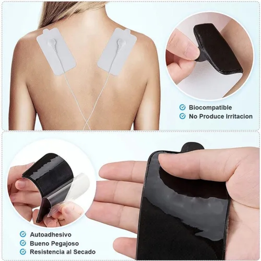 Almohadillas De Electrodos Para Electroestimulador 20 Piezas