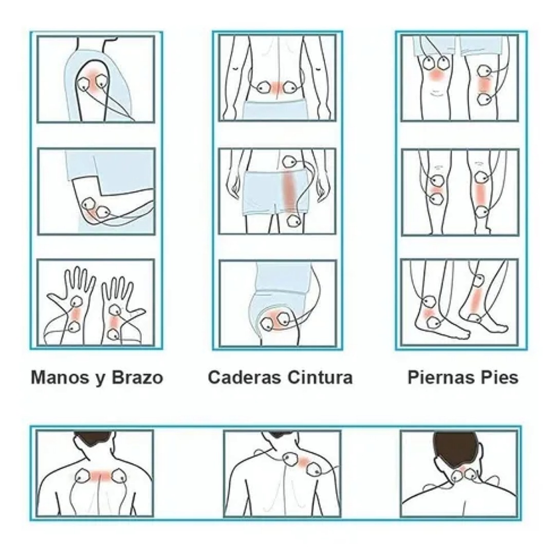 Almohadillas De Electrodos Para Electroestimulador 20 Piezas