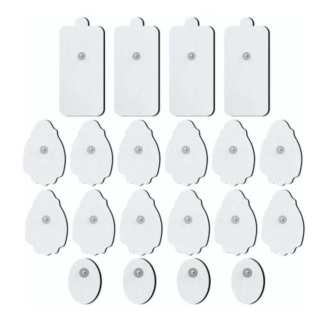 Almohadillas De Electrodos Para Electroestimulador 20 Piezas