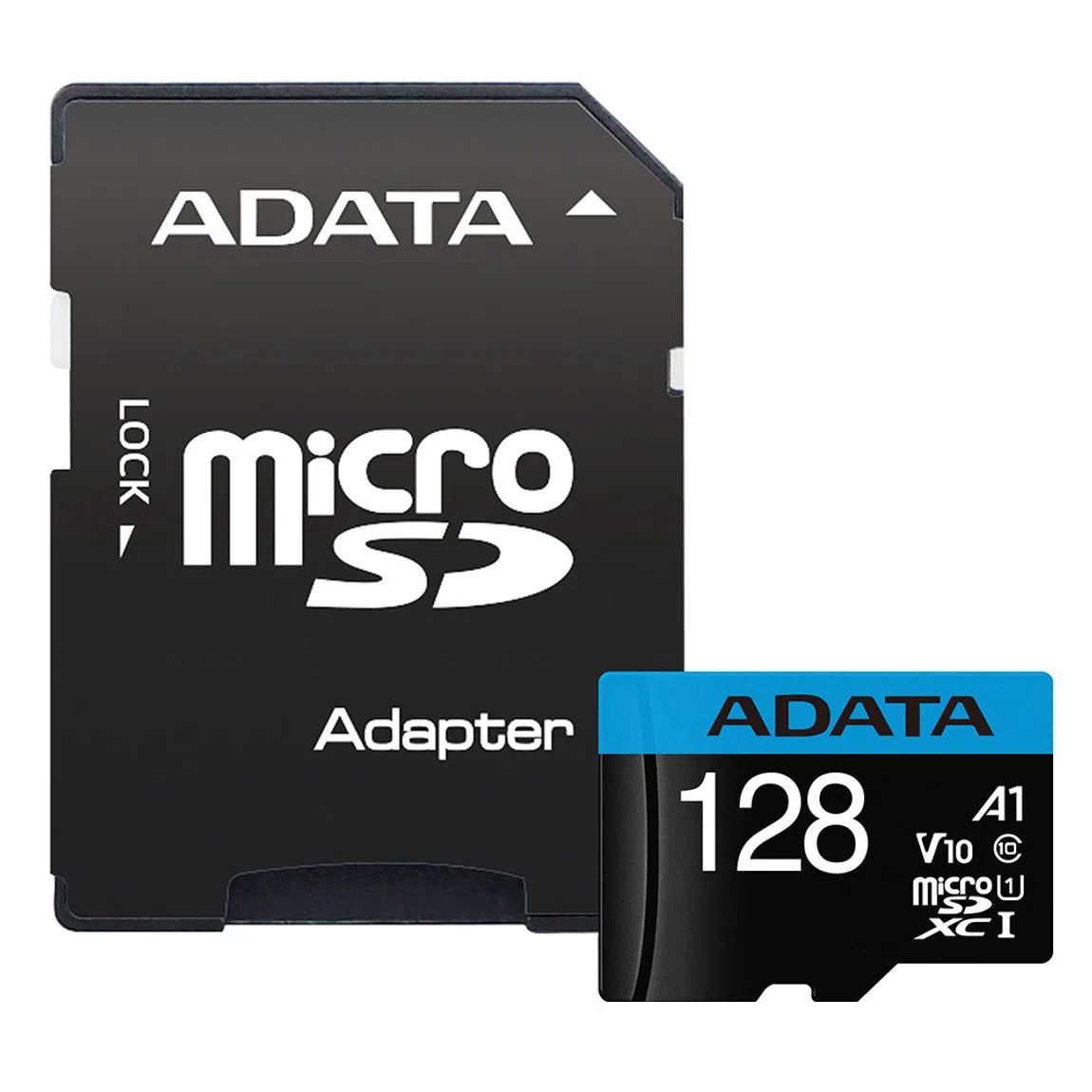 Memoria Micro SD ADATA AUSDX128GUICL10A1-RA1, 128 GB, 100 MB/s, Negro, Clase 10