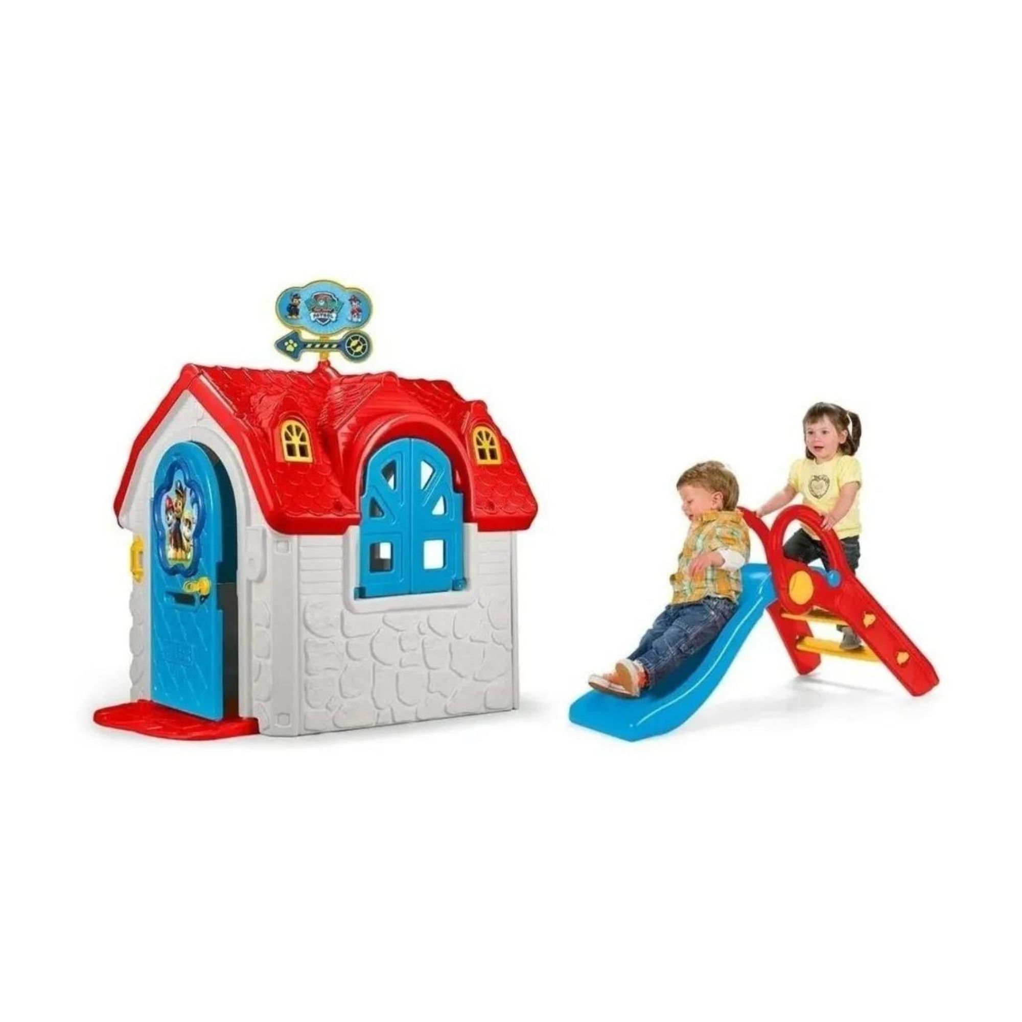 Casita De Juegos Paw Patrol Con Tobogán Feber