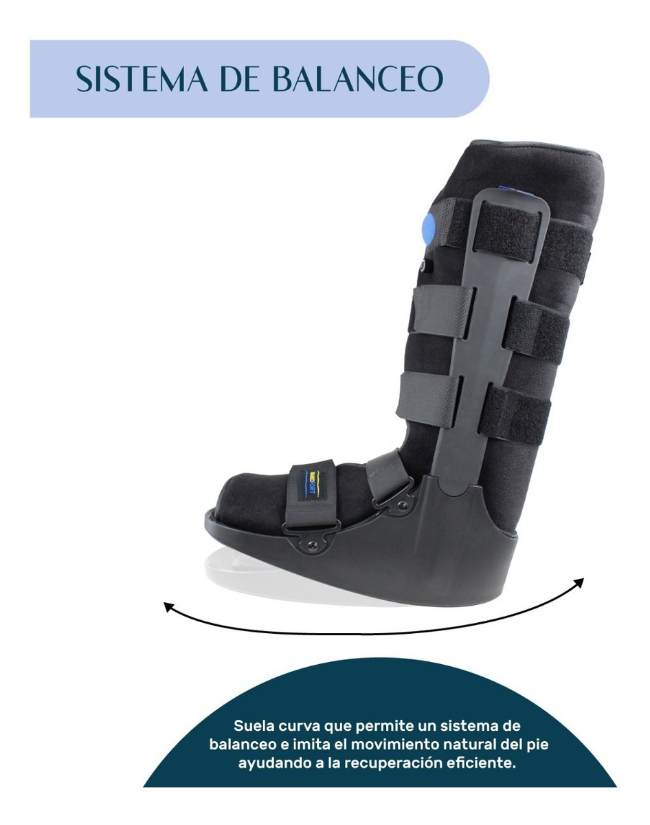 Bota Neumatica Ortopedica Ferula Walker Larga Inmovilizador XL