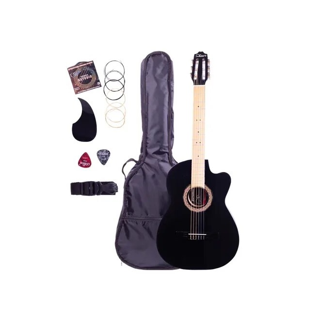 Guitarra clásica La Purepecha GCV curva + Accesorios 