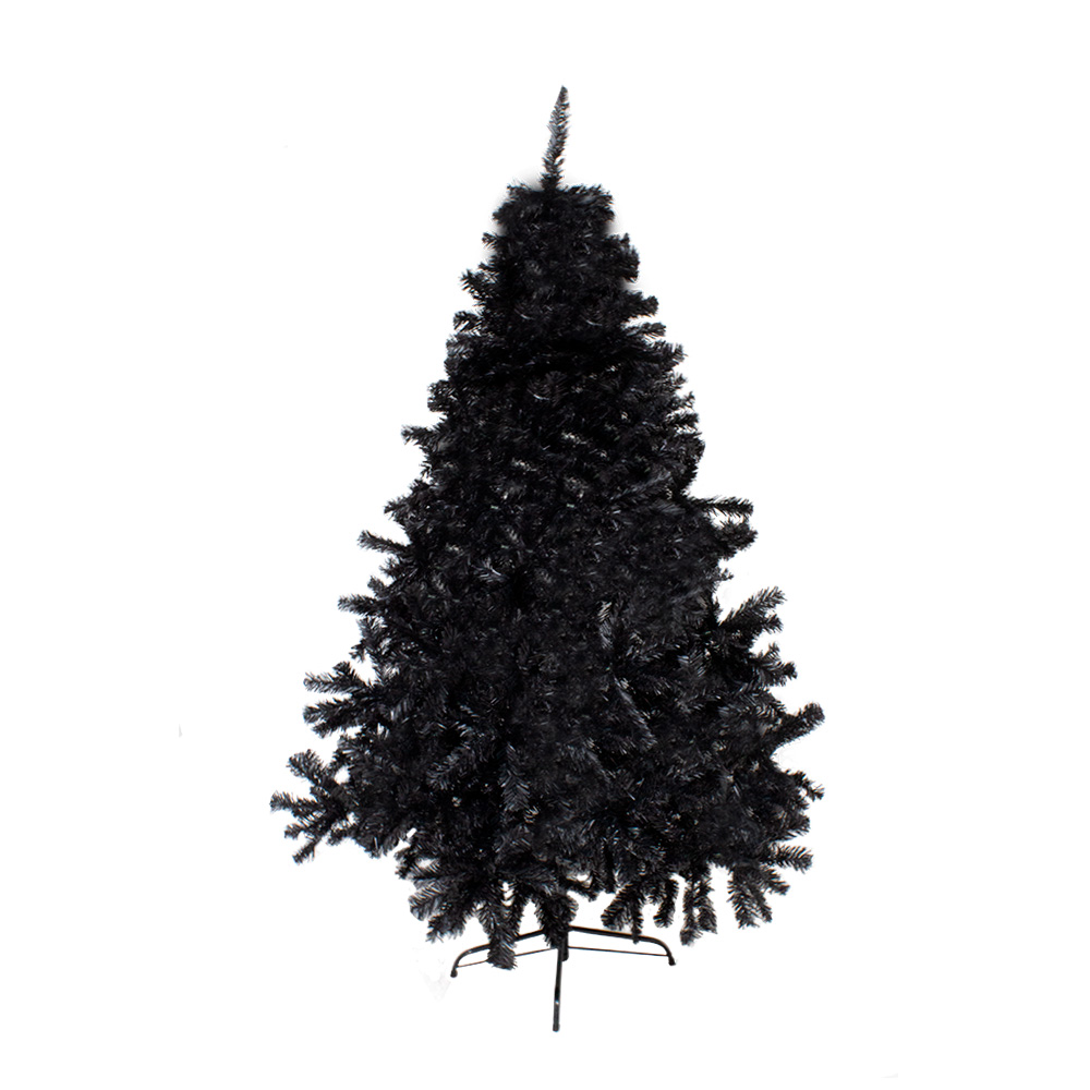 Árbol Pino De Navidad Negro Elegante 240 Cm Artificial