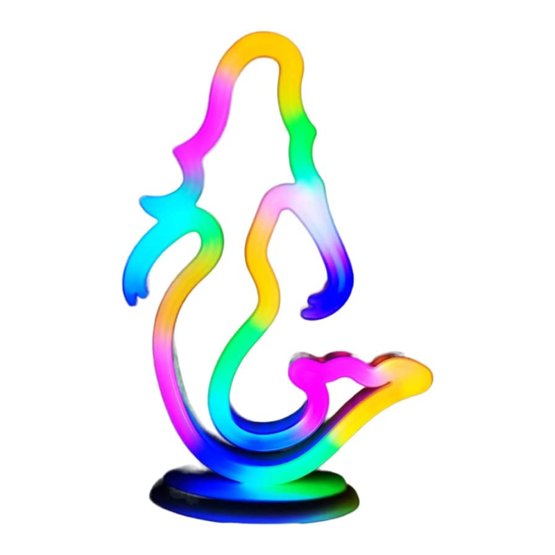 Lámpara de Luz LED - Comercializadora AJR - de Escritorio Decorativa - Luz Neón con Diseño de Sirena - Multicolor