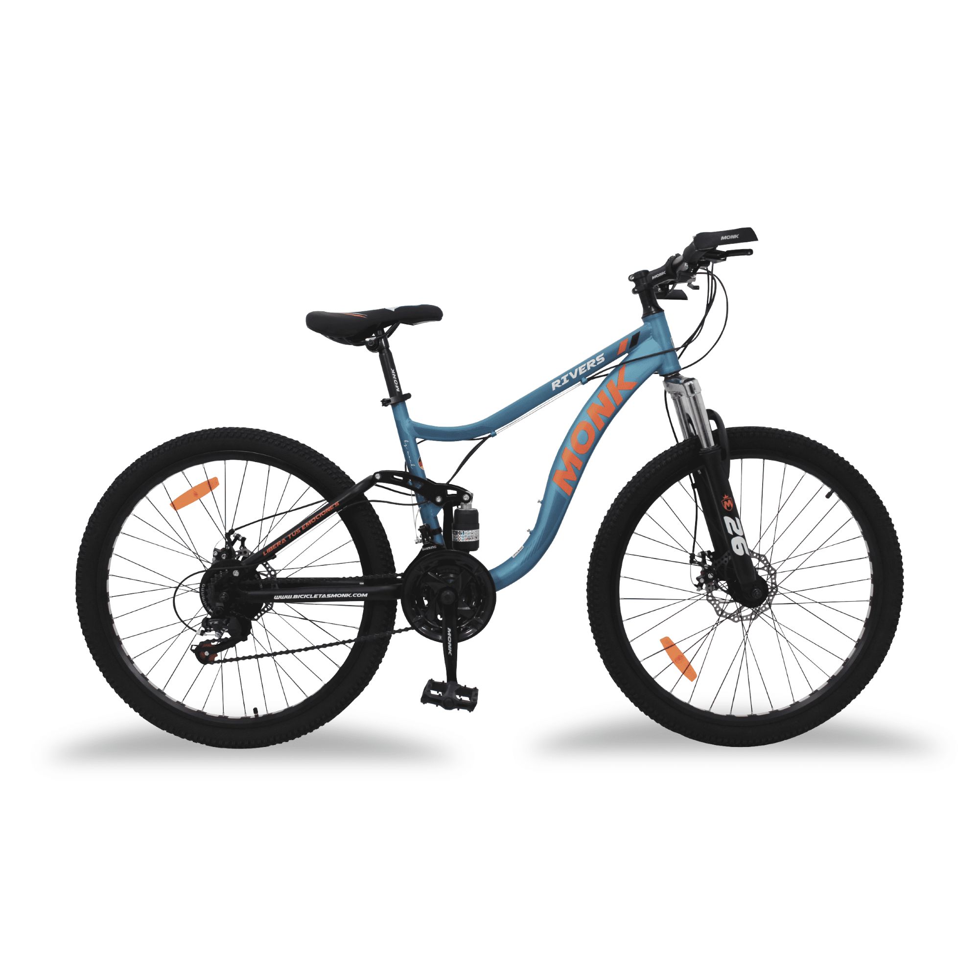 Bicicleta De Montaña Con Doble Suspensión R26 Monk Rivers