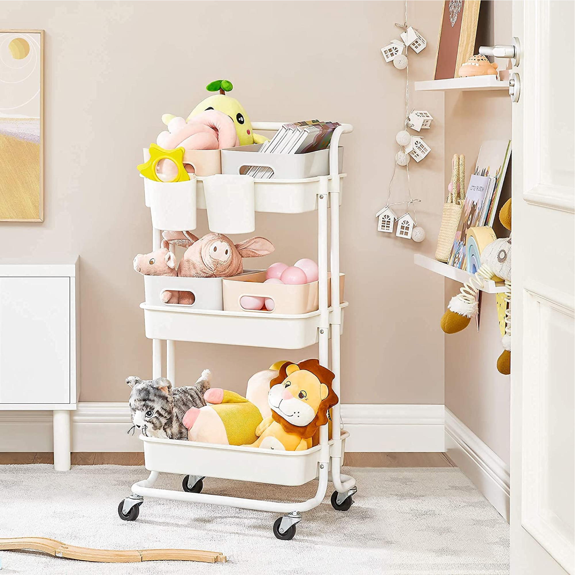 Carrito Multifuncional Organizador Blanco