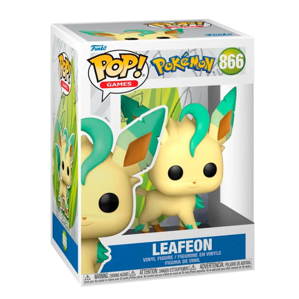 Funko Pop Leafeon #866 Pokemon 470 Sinnoh Pokedex Figura Original