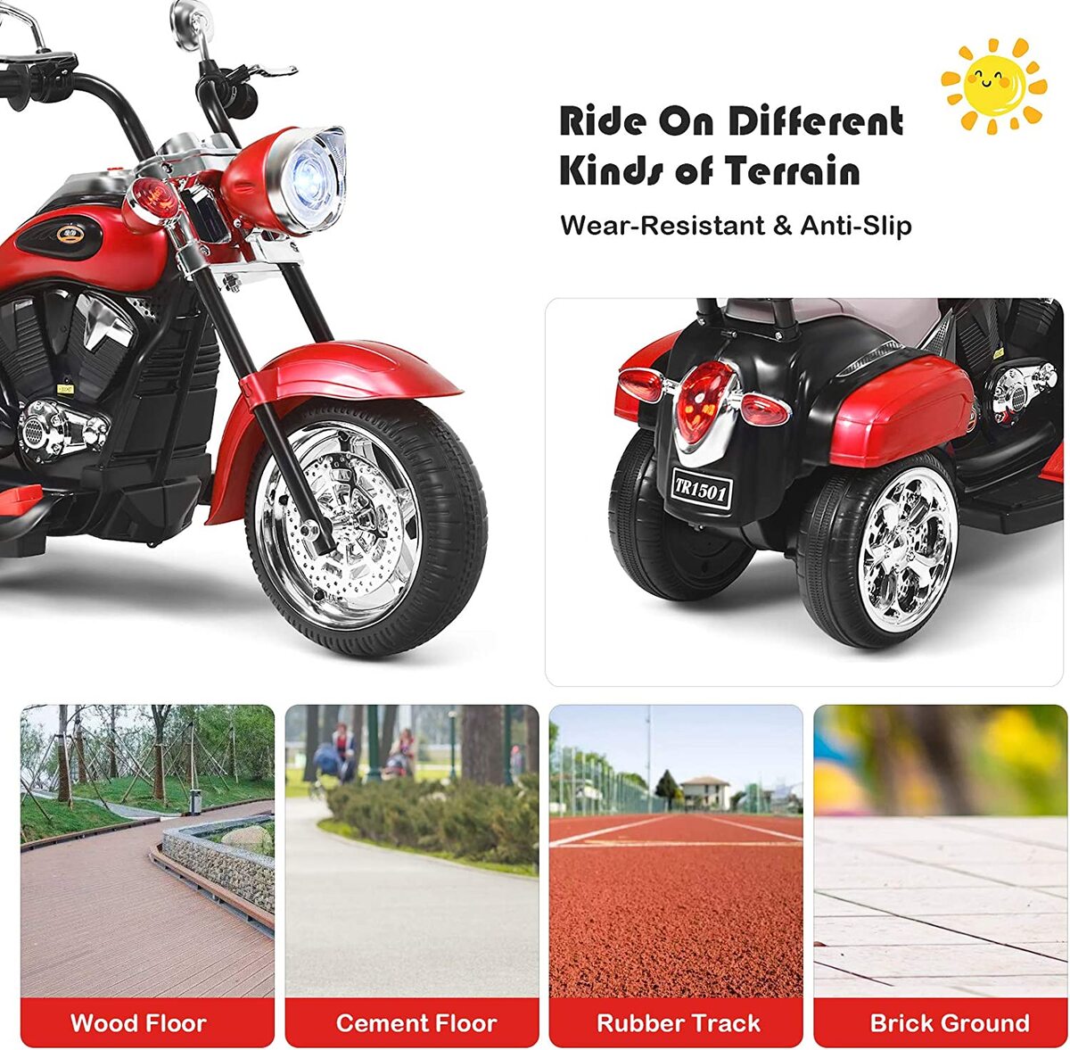 Moto Chopper Electrica Para Niños