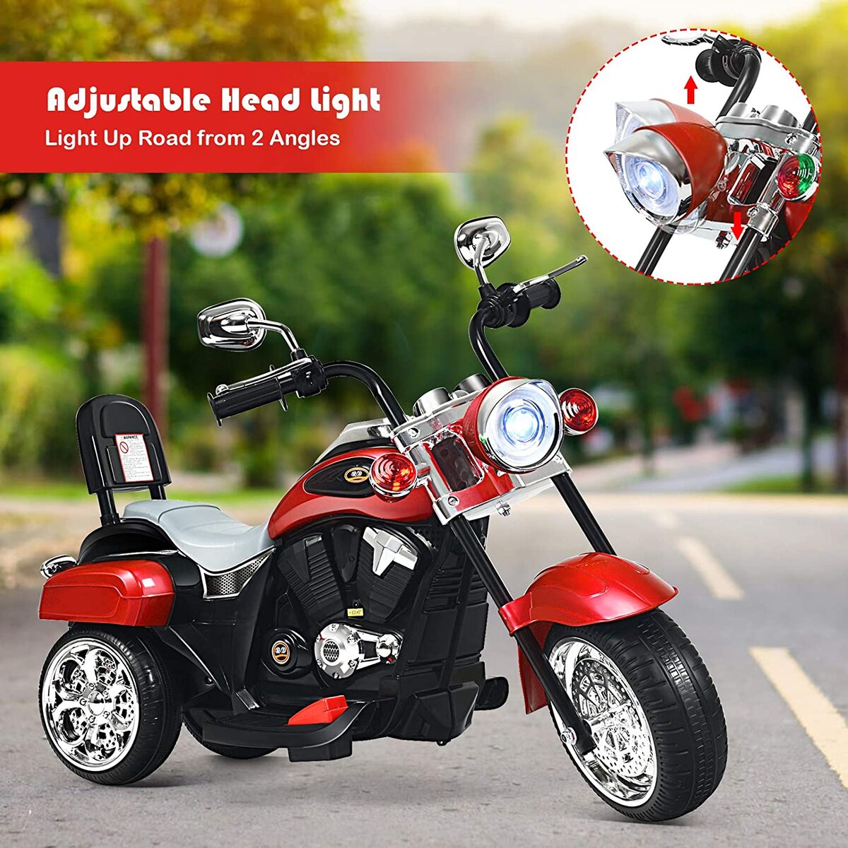 Moto Chopper Electrica Para Niños