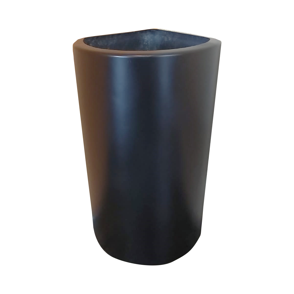 Maceta de fibra de vidrio modelo Mérida chocolate*