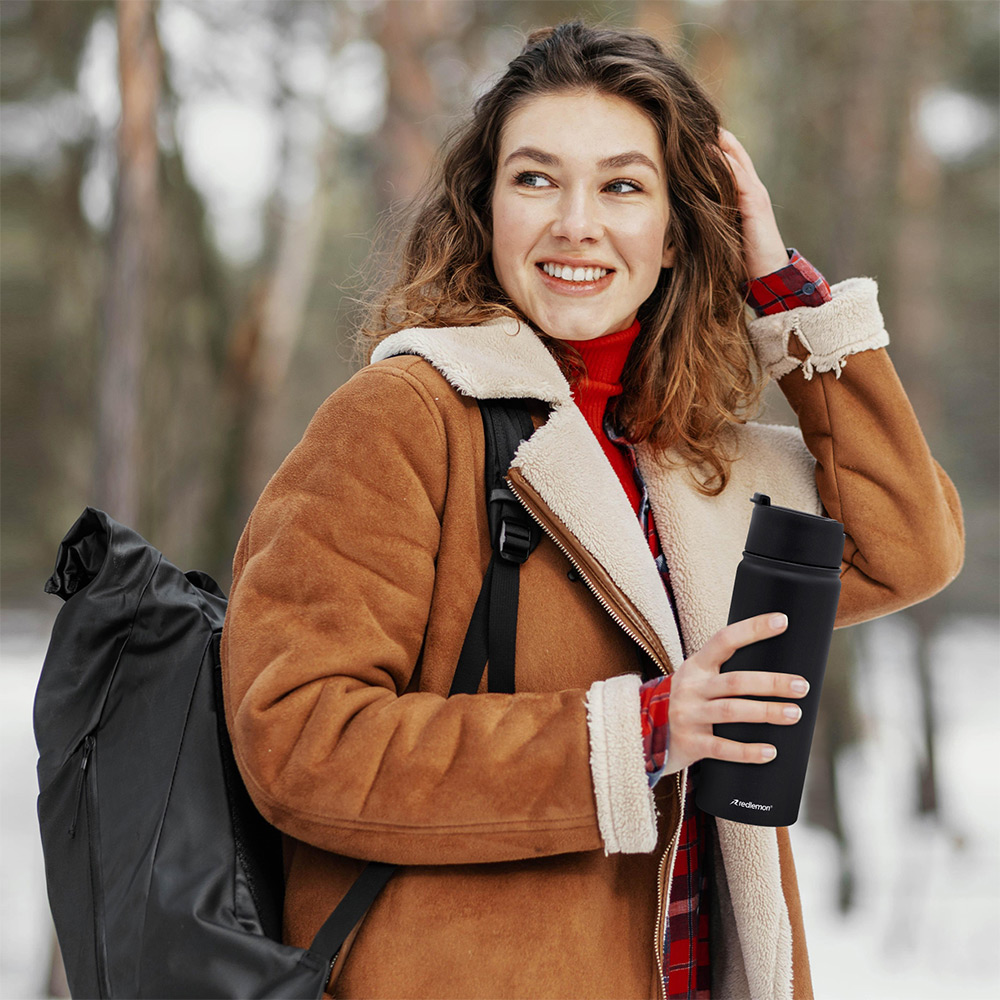 Termo Vaso Termico Infusor de Té Acero Inox 550 ml Redlemon