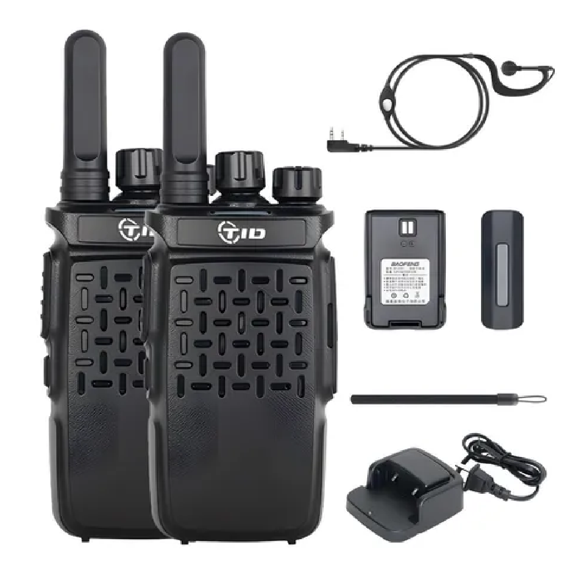 Set Radio Walkie Talkie Uhf De 16 Canales Recargable,