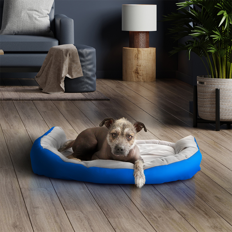 Cama para Perro Grande Antiestrés Modelo Plaicy, Colchones para Perros Marca Pets Red Baboon