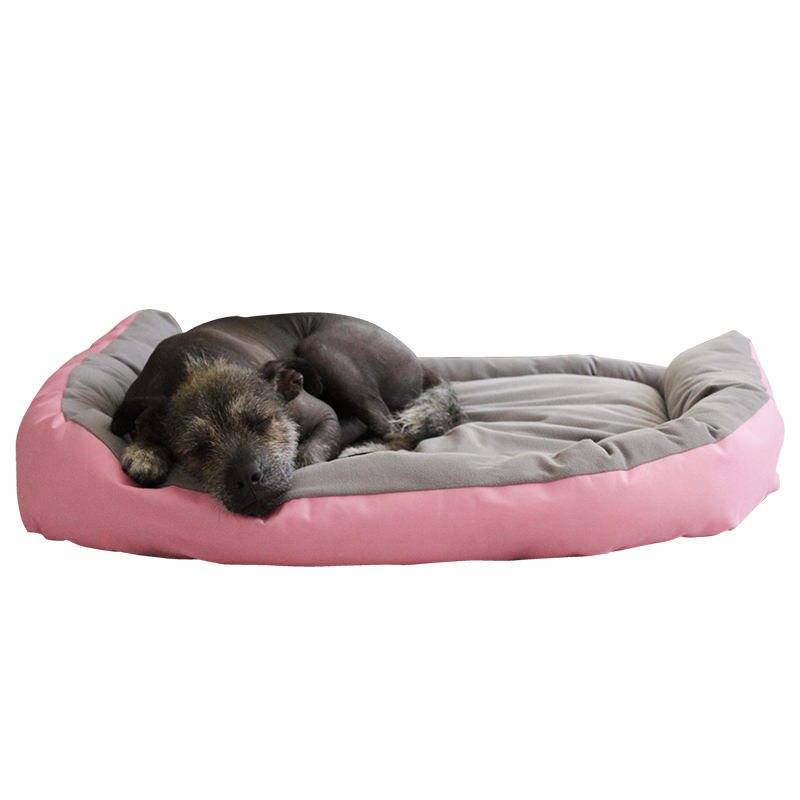 Cama para Perro Grande Antiestrés Modelo Plaicy, Colchones para Perros Marca Pets Red Baboon