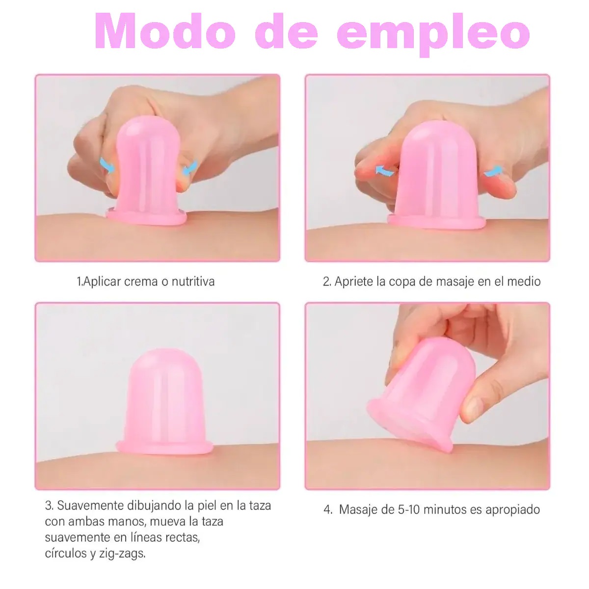 Ventosas Terapia Anti Celulitis Facial Y Corporal Mas Bálsamo Para Masajes Farmasi Gel Reductor De Celulitis