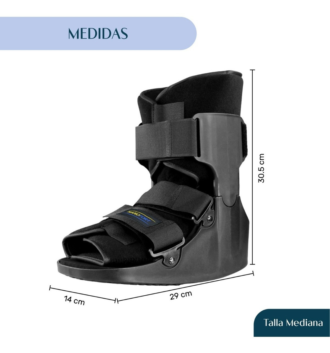 Bota Ortopedica Corta Inmovilizador Tobillo Ferula Walker MED