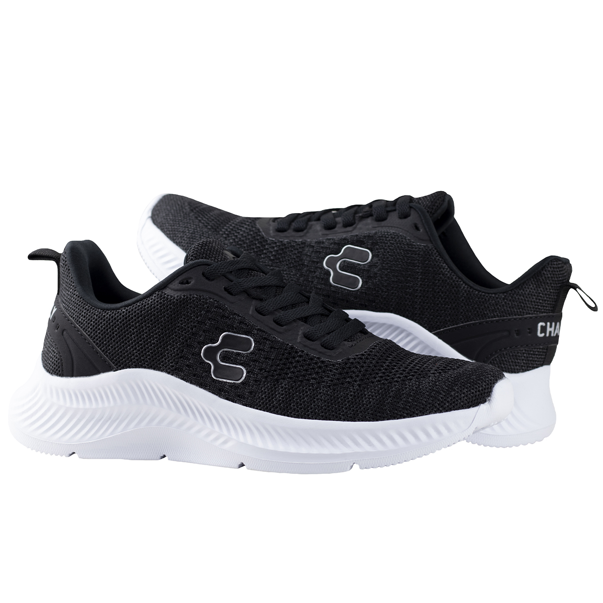 Tenis Charly Running Deportivo Caballero 1059082 Negro Blanco Original