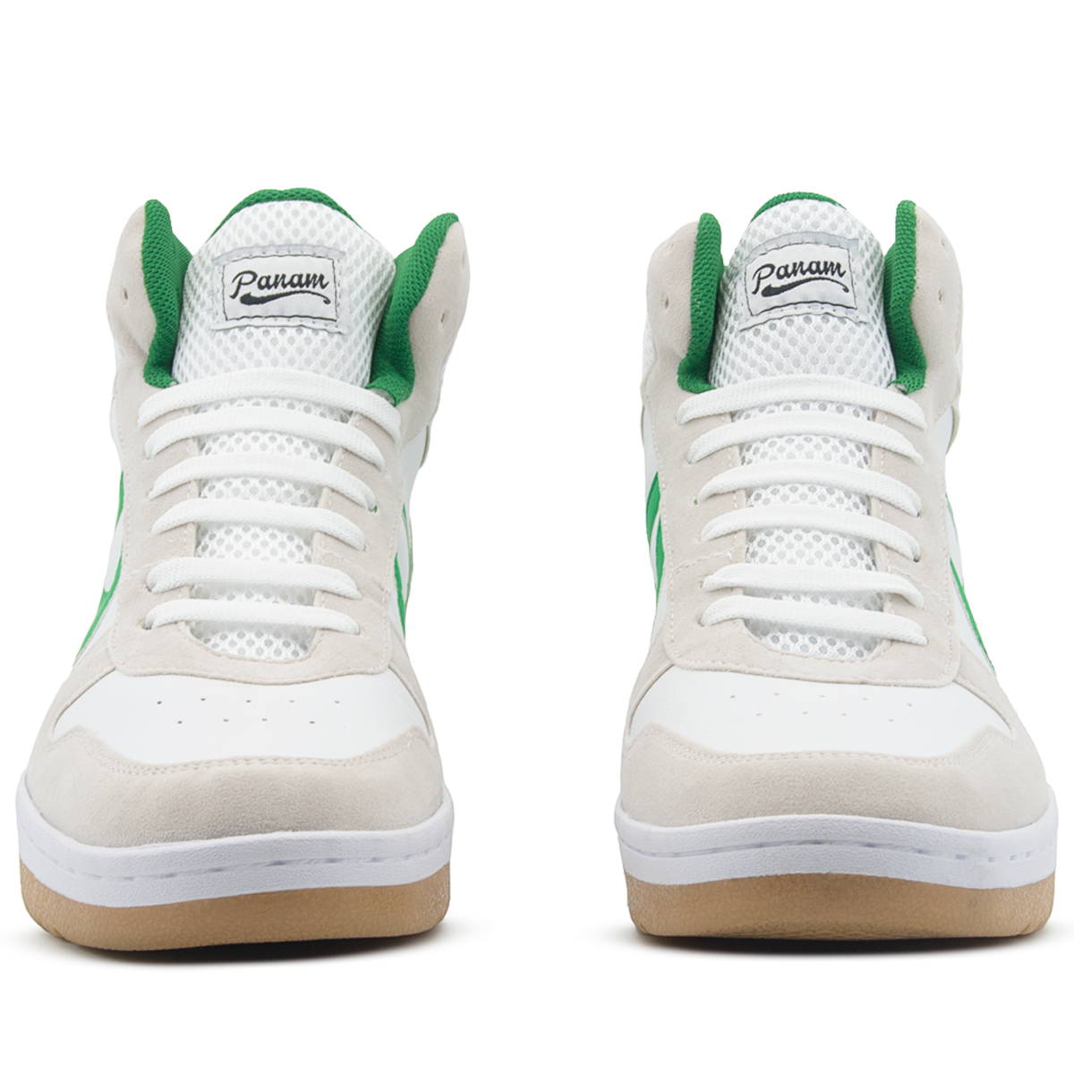 Tenis Panam Bota Meztli Color Blanco / Verde Unisex 22-29