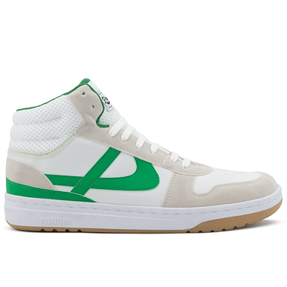 Tenis Panam Bota Meztli Color Blanco / Verde Unisex 22-29