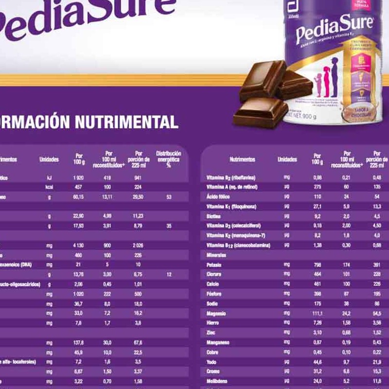 Pediasure Chocolate Polvo de 900 gr