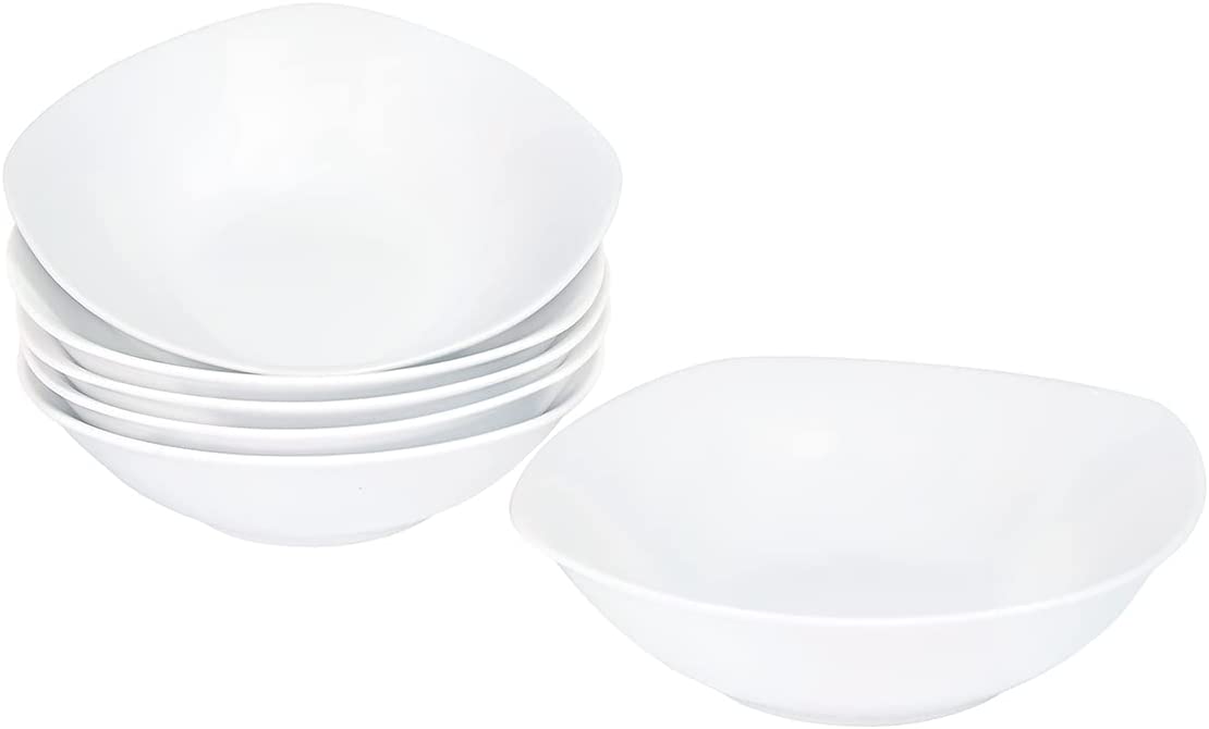 Crown Baccara Juego de bowls, porcelana, blanco, servicio para 6 personas (6 piezas) - KRETA BOWL