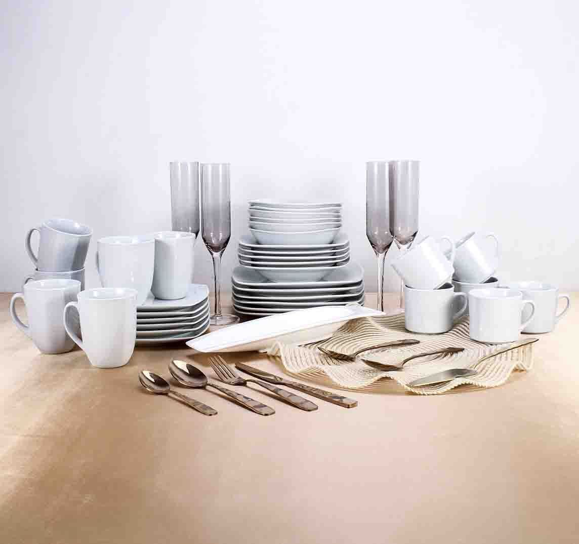 Crown Baccara Juego de bowls, porcelana, blanco, servicio para 6 personas (6 piezas) - KRETA BOWL