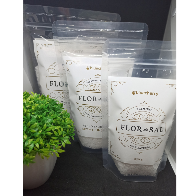Flor De Sal Premium Gourmet Baja En Sodio Orgánica 1000 Gr