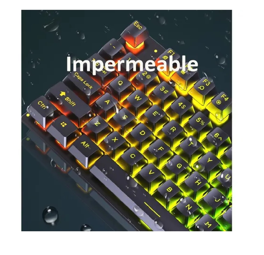 Kit Teclado Mouse Gamer Profesional Retroilumin Usb Blanco