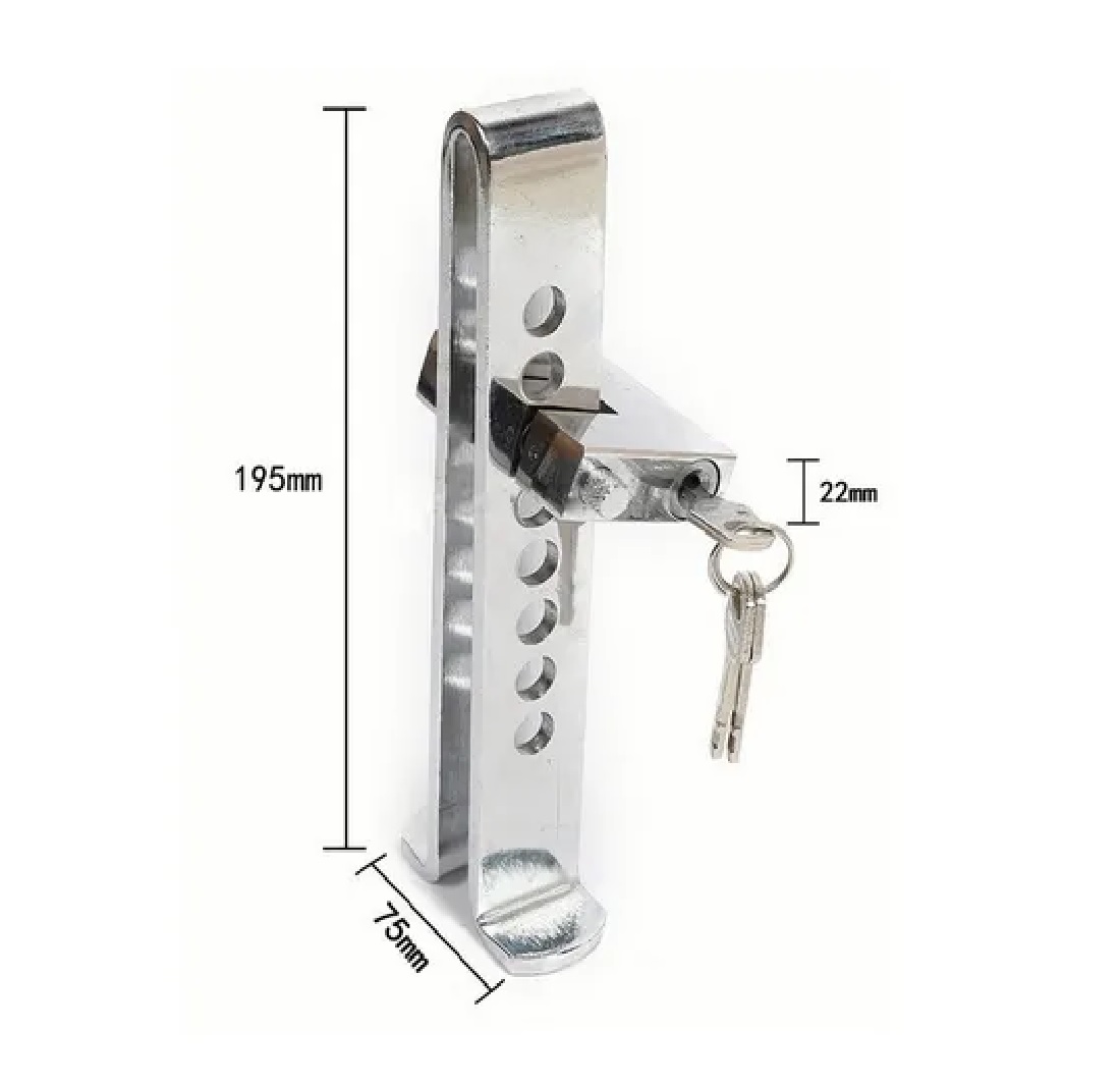 Bloqueador Traba Pedal Auto Antirrobo Seguridad + Candado