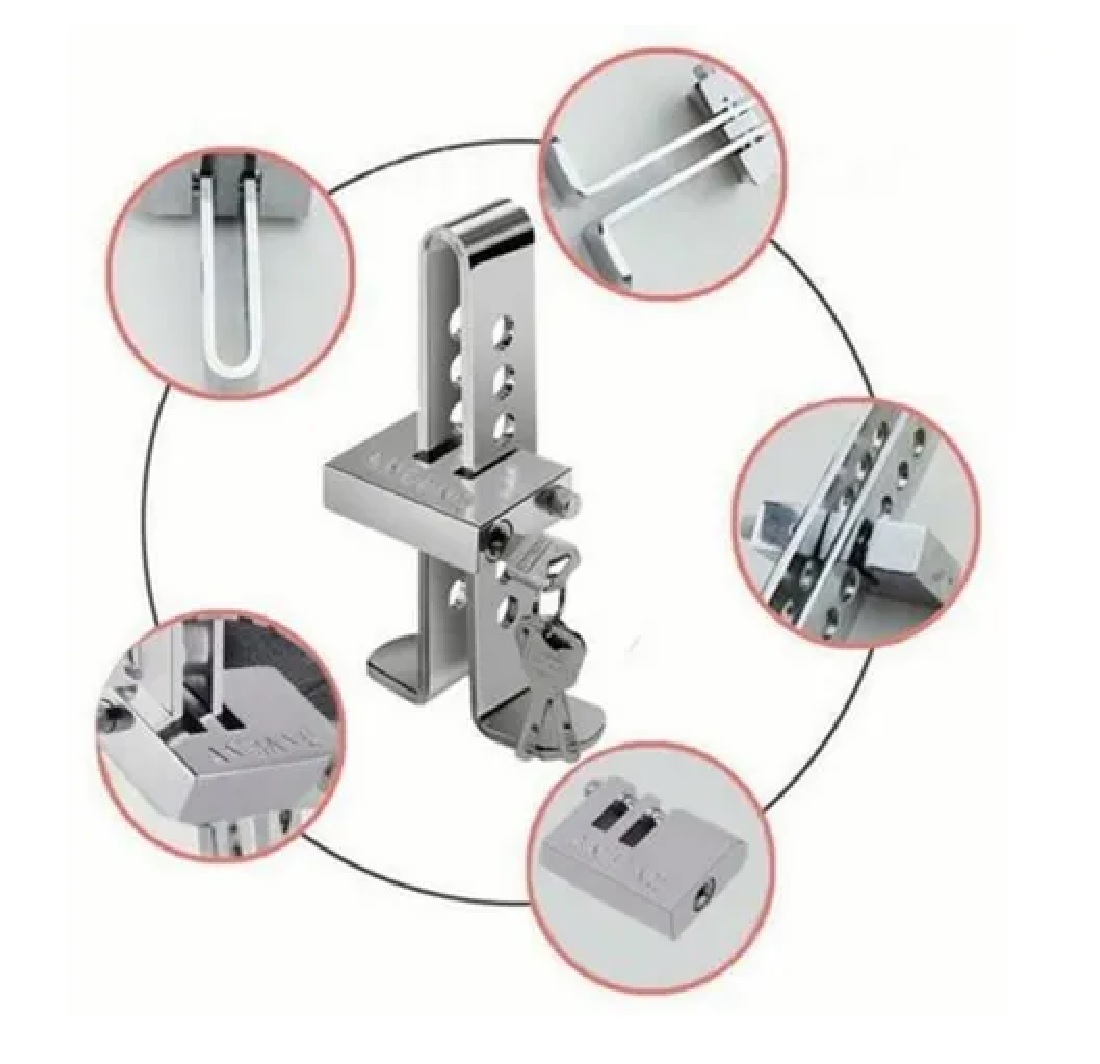 Bloqueador Traba Pedal Auto Antirrobo Seguridad + Candado