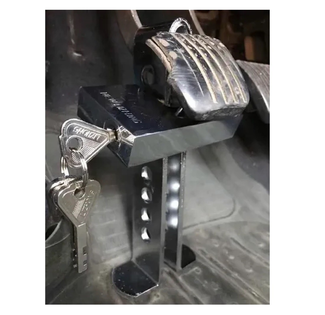 Bloqueador Traba Pedal Auto Antirrobo Seguridad + Candado