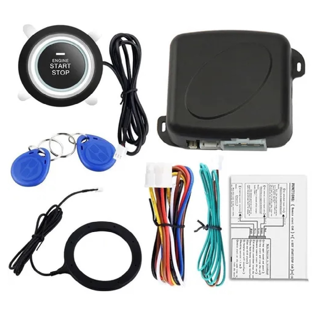  Botón Encendido Arranque Antirobo Start Sin Llave Rfid Auto