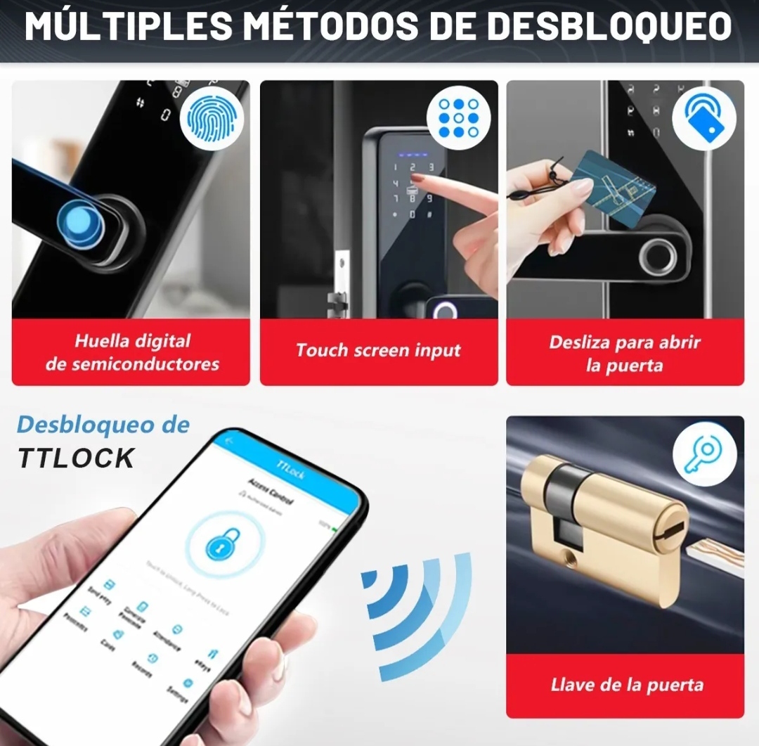 Cerradura Electronica Inteligente Digital Huella Contraseña