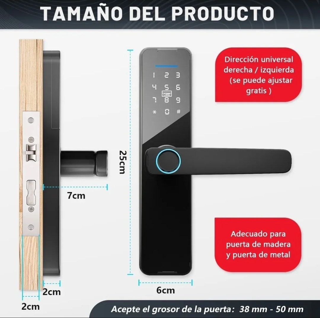 Cerradura Electronica Inteligente Digital Huella Contraseña