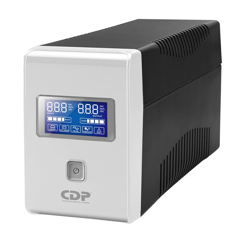 No Break de 1000VA/500W, CDP R-SMART1010, 6 Contactos, pantalla LCD