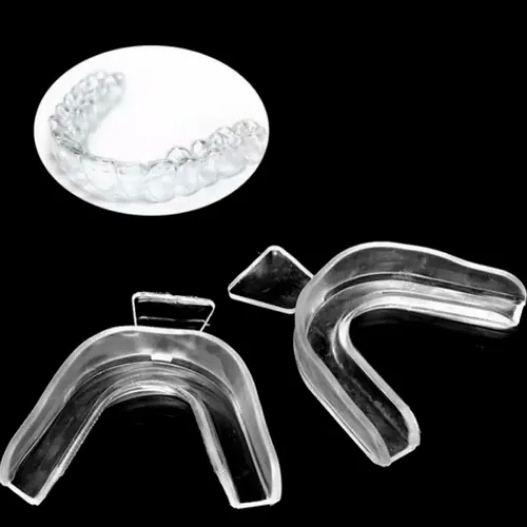 Par Protectores Bucales Guardas Dentales De Gel Moldeables F