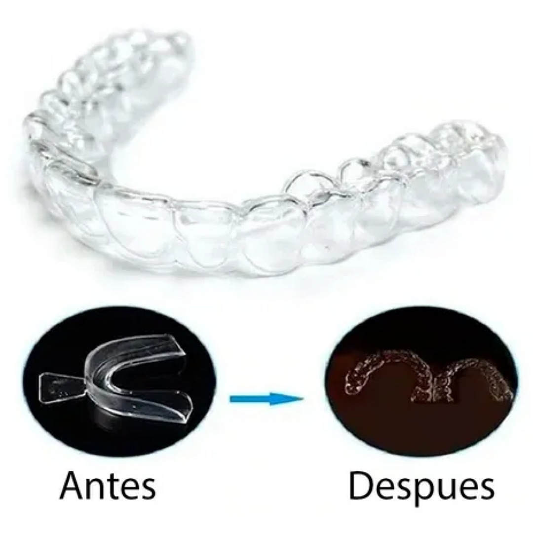 Par Protectores Bucales Guardas Dentales De Gel Moldeables F