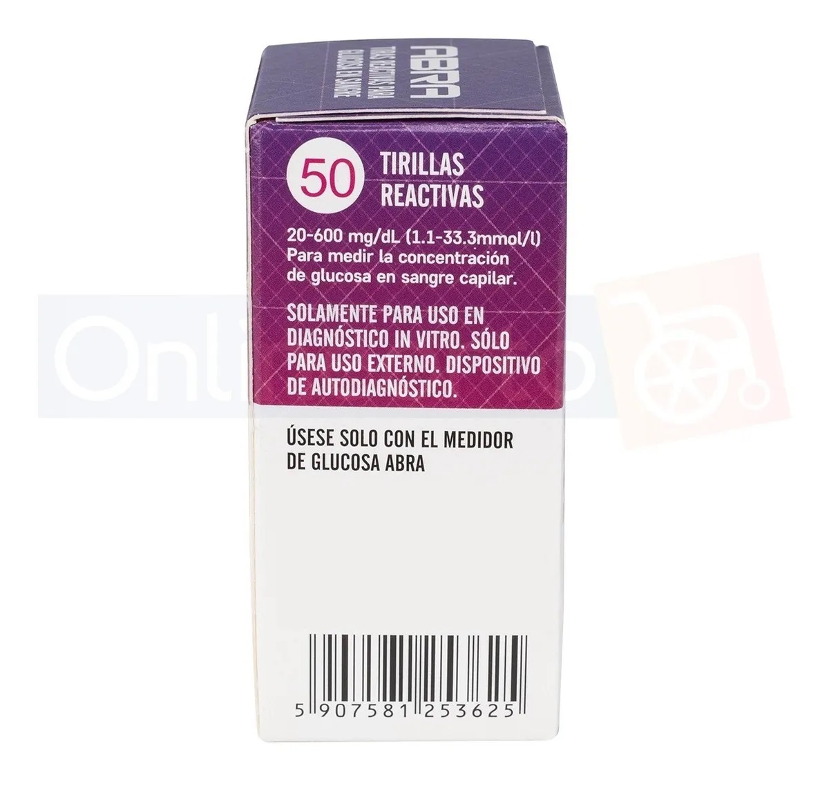 Tiras Reactivas De Glucosa Para Glucómetro Caja Con 50 Pzas